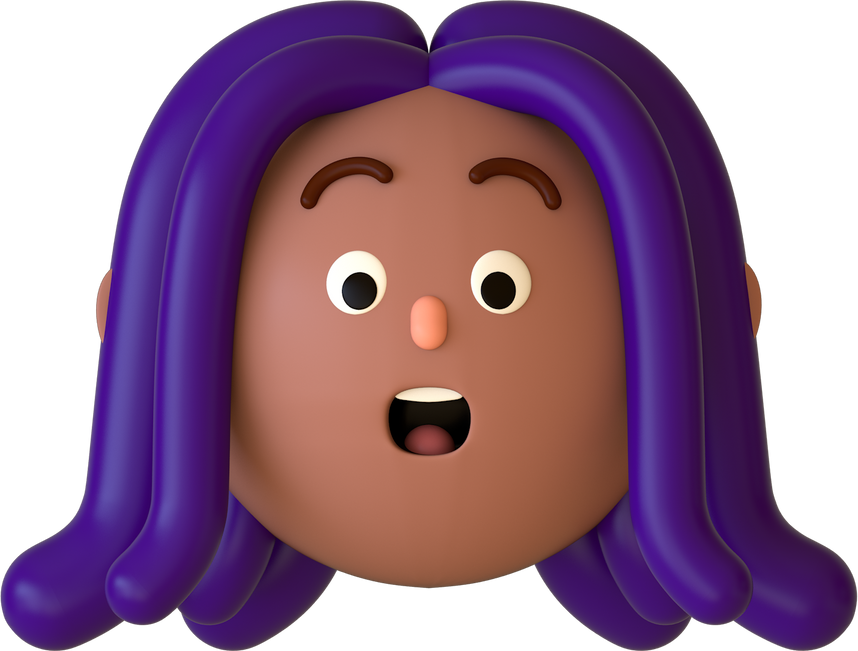 Circular 3D Head - Young American Teen